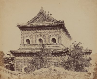 Le Grand Palais Impérial de Porcelaine Yuen Min Yuen, Pékin, 18 octobre 1860 - Felice Beato