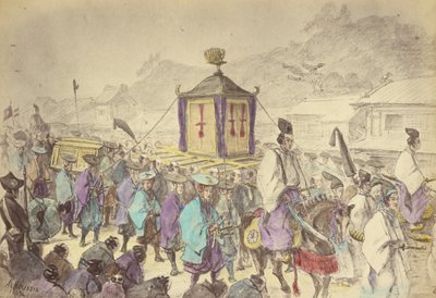 Le cortège du Mikado - Felice Beato
