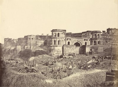 Le Mucha Bawn, ou la vieille citadelle de Lucknow - Felice Beato