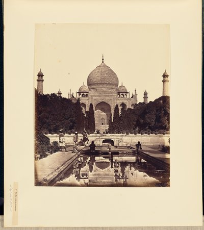 Le Taj Mahal avec les fontaines - Felice Beato