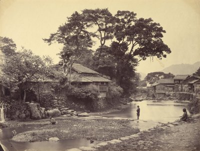 Vue dans la Ville Indigène, Nagasaki - Felice Beato