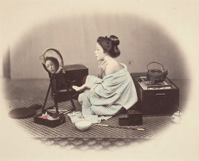 Femme à sa toilette - Felice Beato