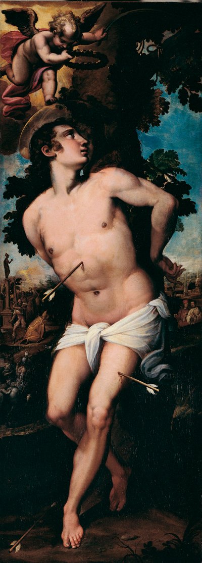 Le martyre de Saint Sébastien - Felice Brusasorci