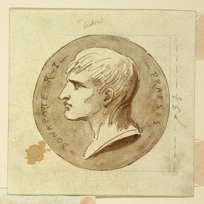 Médaille de Napoléon Bonaparte en tant que Président de la République Italienne, verso ; Hébé donne l