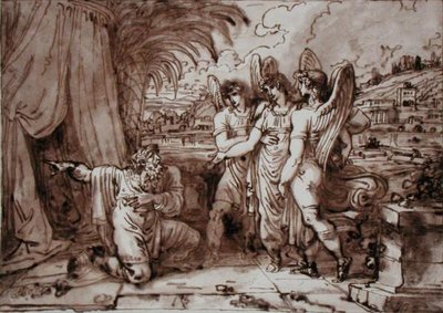 Abraham et les anges - Felice Giani
