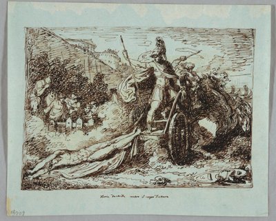 Achille traînant le corps d