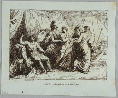 Achille cède Briséis - Felice Giani