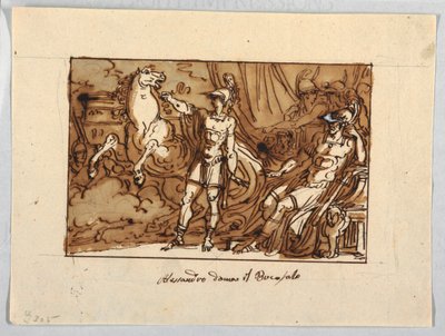 Alexandre le Grand domptant Bucéphale - Felice Giani