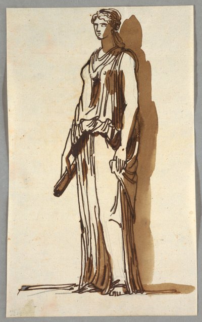 Statue féminine antique - Felice Giani