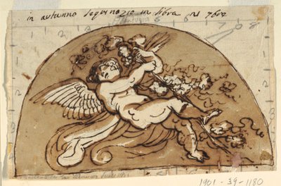 Automne, Lunette pour le plafond de la Sala Ottagonale, Palazzo Milzetti, Faenza - Felice Giani
