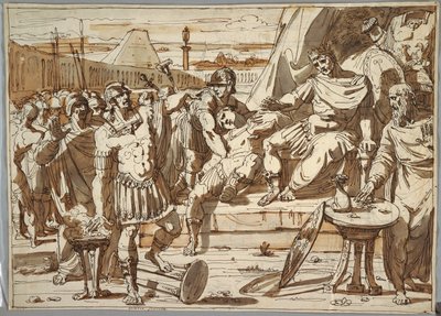 Caius Mucius Scaevola et Porsena - Felice Giani