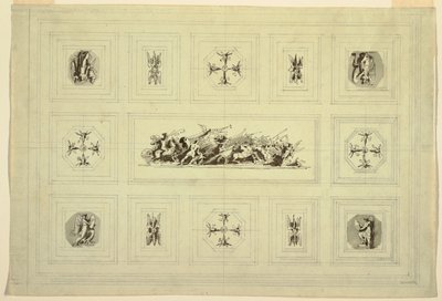 Cabinet de plafond dédié à la guerre, Palazzo Quirinale, Rome - Felice Giani