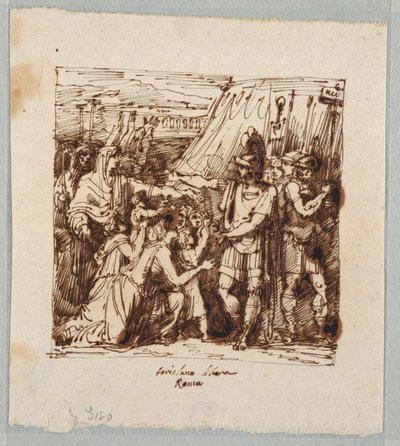 Coriolan accepte de lever le siège de Rome - Felice Giani