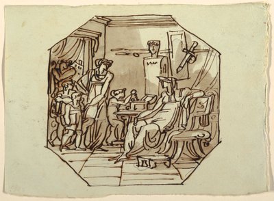 Cornelia, mère des Gracques, Palazzo Cavina, Faenza - Felice Giani