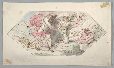 Dessin, Apollon et Daphné, 1796-98 - Felice Giani