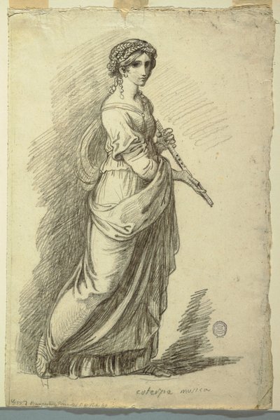 Euterpe, muse de la poésie lyrique - Felice Giani