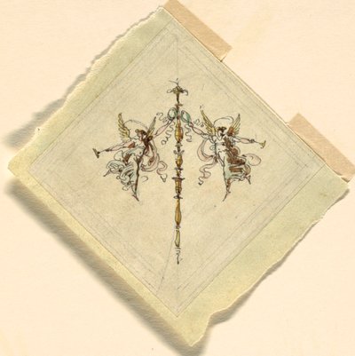 Renommée avec trompette, Sala di Recezione, Palazzo Quirinale, Rome - Felice Giani