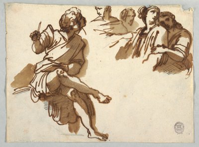 Cinq figures du Parnasse par Raphaël Sanzio - Felice Giani