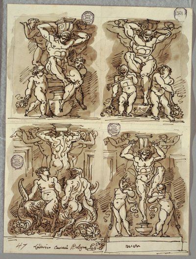 Quatre Hermès, Études d