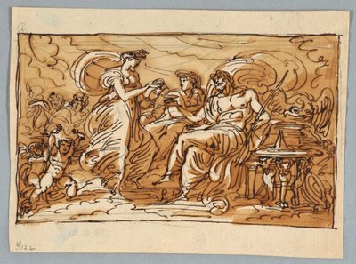 Hébé Verse du Vin dans le Bol de Jupiter - Felice Giani