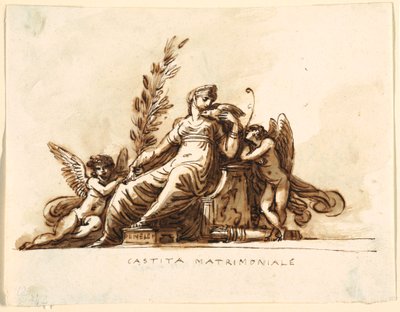 Chasteté matrimoniale, Sala di Corneglia, Palazzo Cavina, Faenza - Felice Giani