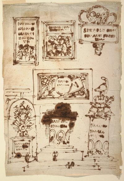 Tablettes commémoratives pour la famille Severoli, Faenza - Felice Giani