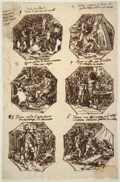Six sujets de Thésée pour le Palazzo Gaddi, Forli - Felice Giani
