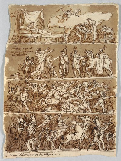 Page de carnet de croquis : Naissance d
