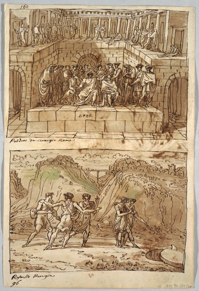 Page de carnet de croquis, Folio 98 : Deux peintures d