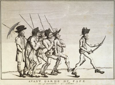 Soldats du Pape avant la bataille de Faenza - Felice Giani