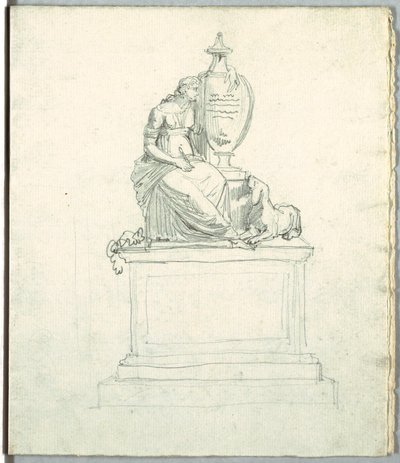 Étude après un monument funéraire et étude après une frise - Felice Giani
