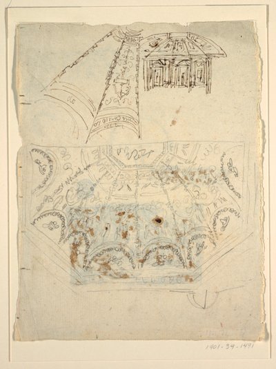 Étude pour la Sala di Apollo, Palazzo Milzetti, Faenza - Felice Giani