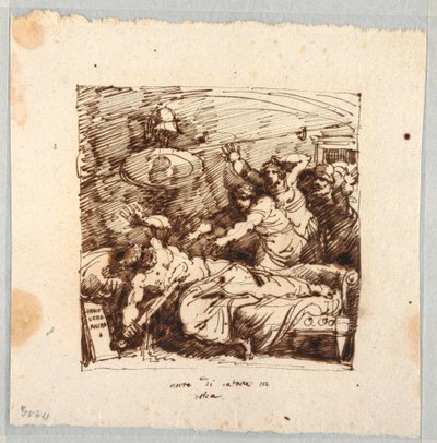 Suicide de Marcus Porcius Cato - Felice Giani