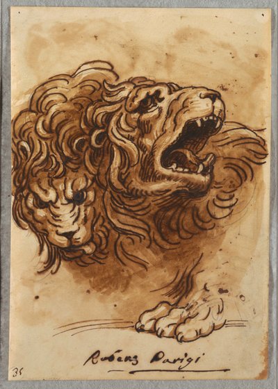 Deux têtes de lion - Felice Giani