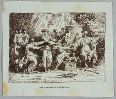 Ulysse découvre Achille à Scyros - Felice Giani