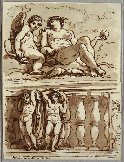 Vénus et Cupidon, Étude d