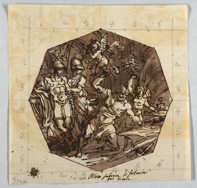 Vulcain forgeant les Foudres de Jupiter - Felice Giani