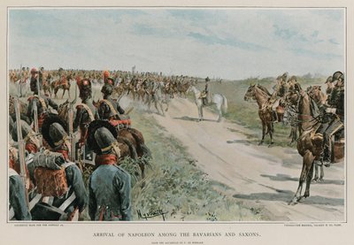Arrivée de Napoléon parmi les Bavarois et les Saxons - Felicien baron de Myrbach Rheinfeld