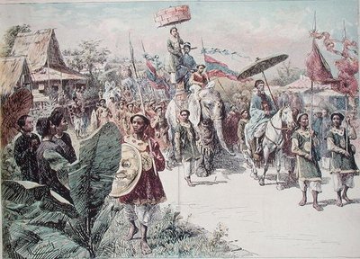 Cortège du Gouverneur de Hanoï, c.1870-80 - Felicien baron de Myrbach Rheinfeld