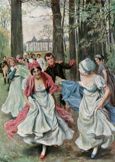 Dans le parc de Malmaison pendant le Consulat - Felicien baron de Myrbach Rheinfeld