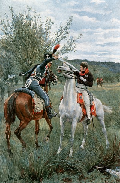 Prince Louis de Prusse et Sergent Guindey - Felicien baron de Myrbach Rheinfeld