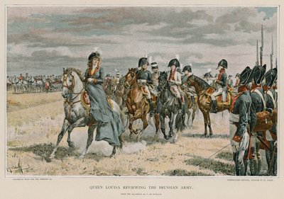 La reine Louisa passant en revue l
