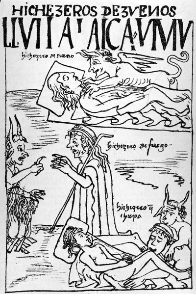 Llulla layqha umu, Sorciers et Sorcières Trompeurs - Felipe Huaman Poma de Ayala
