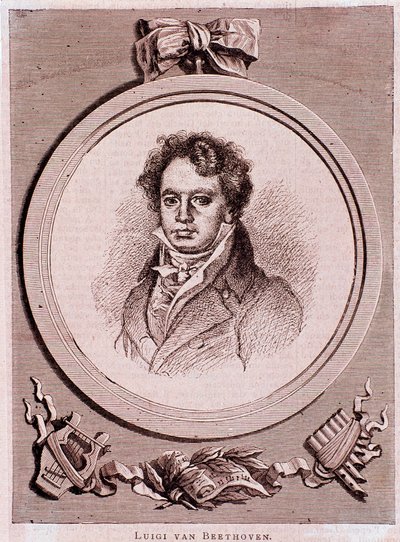 Portrait du compositeur allemand Ludwig van Beethoven - Felix Auguste Clement