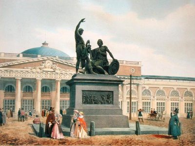 Monument de Minine et Pojarski à Moscou, 1840s - Felix Benoist