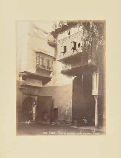 Le Caire - Cour de maison arabe, au vieux Caire - Félix Bonfils