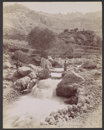 Cours du Kadisha, mont Liban - Félix Bonfils