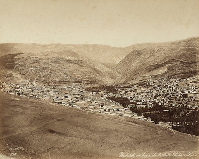 Vue panoramique de Zahleh, Syrie - Félix Bonfils