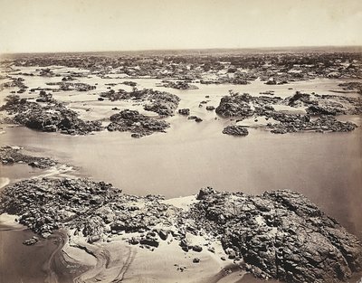La première cataracte du Nil, prise à Philae, Égypte - Félix Bonfils