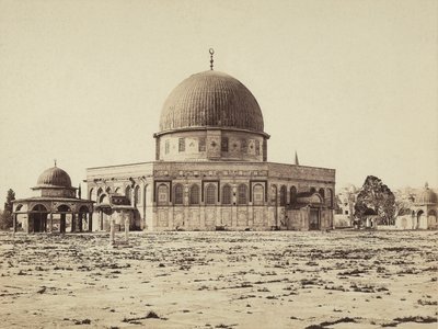 Vue du dôme du Rocher, dans la mosquée d